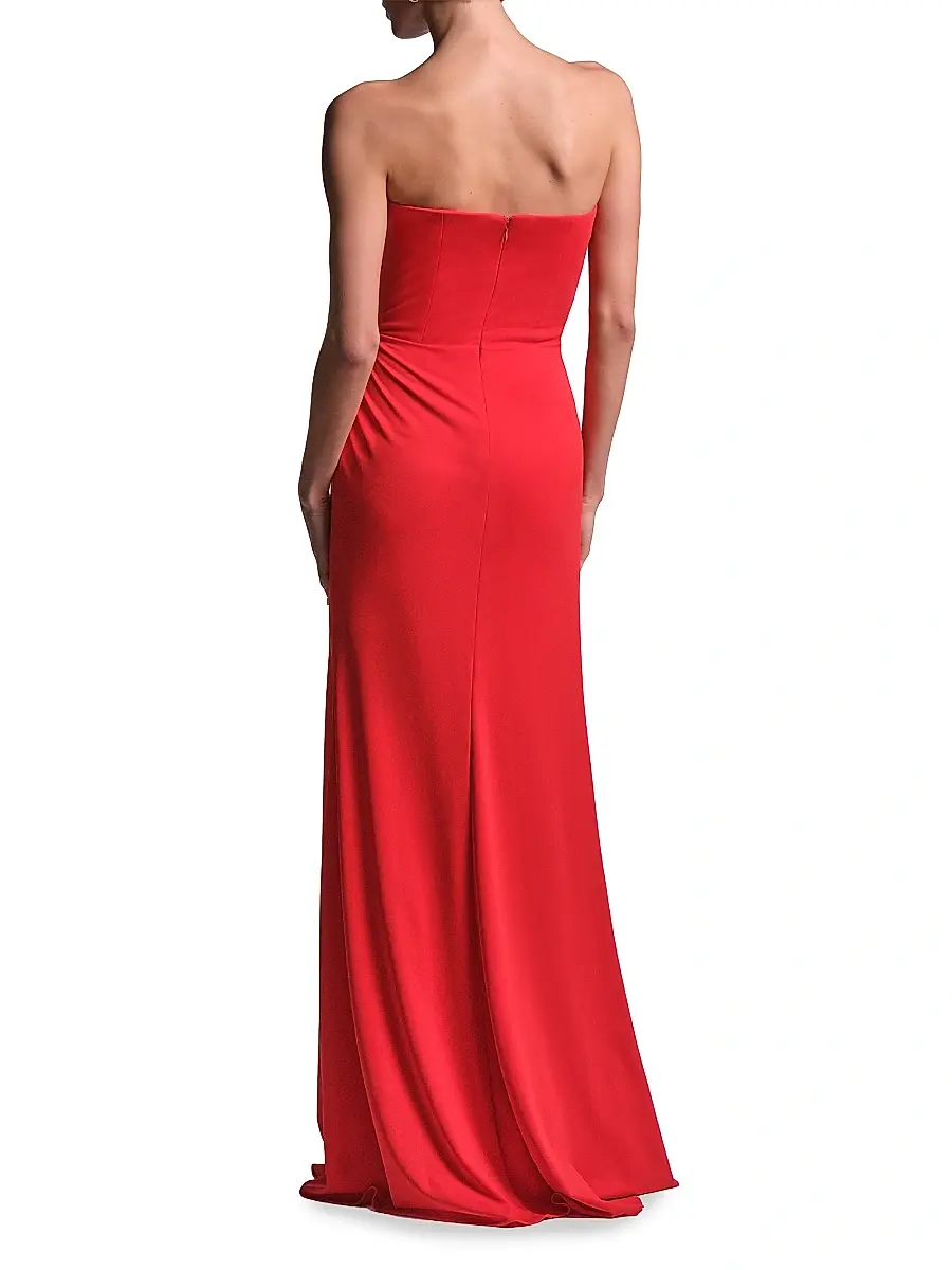 BCBGMAXAZRIA Women's Stella Twisted Strapless Gown | Thumbnail 5
