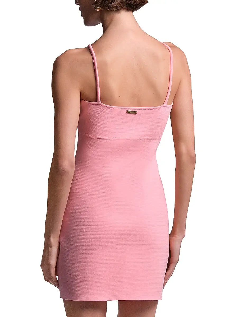BCBGMAXAZRIA Women's Josette Keyhole-Neck Mini Dress | Thumbnail 4 BCBGMAXAZRIA Women's Josette Keyhole-Neck Mini Dress | Thumbnail 4