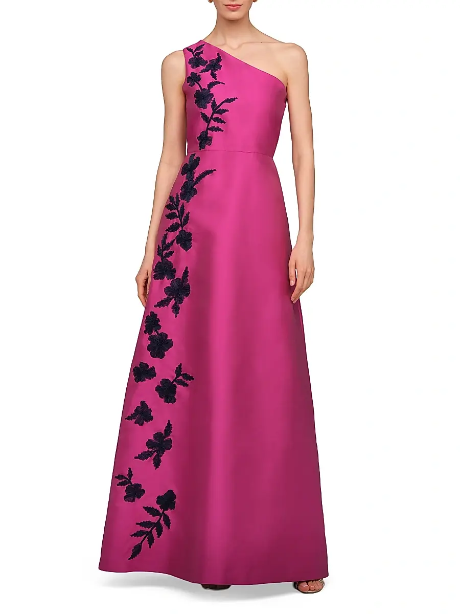 Kay Unger Women's Madelyn Embroidered A-Line Gown | Thumbnail 2