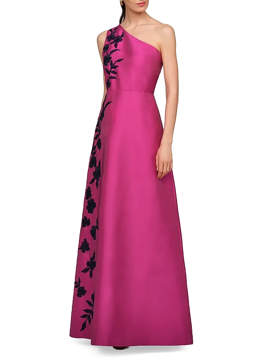 Kay Unger Women's Madelyn Embroidered A-Line Gown | Thumbnail 4