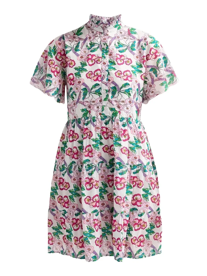 Women's Vibeka Floral Cotton Mini Dress Women's Vibeka Floral Cotton Mini Dress