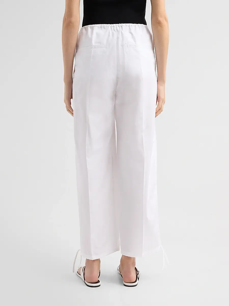 TOTEME Women's Drawstring Cotton Trousers | Thumbnail 3 TOTEME Women's Drawstring Cotton Trousers | Thumbnail 3