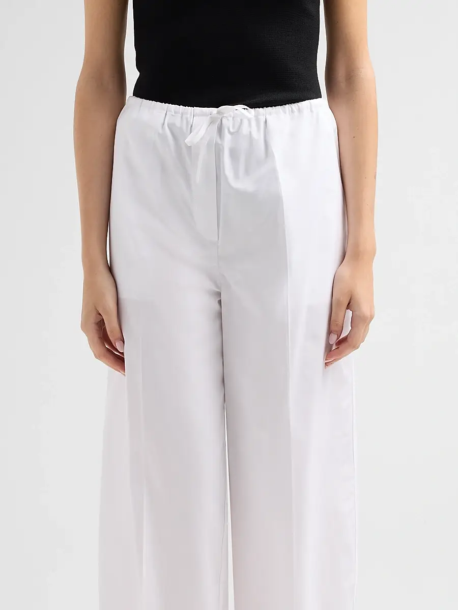 TOTEME Women's Drawstring Cotton Trousers | Thumbnail 5 TOTEME Women's Drawstring Cotton Trousers | Thumbnail 5