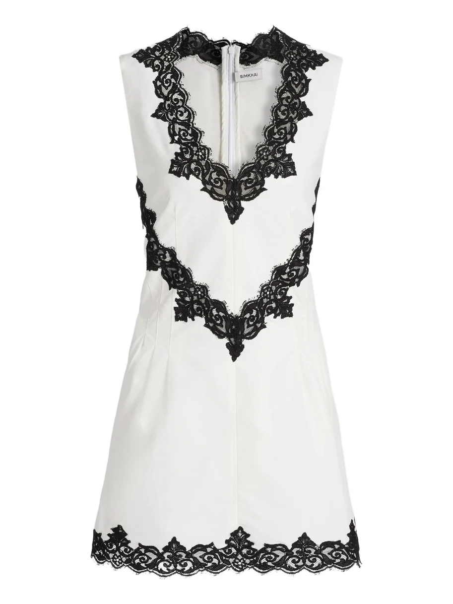 Women's Minna Contrast Lace Appliqué Mini Dress Women's Minna Contrast Lace Appliqué Mini Dress