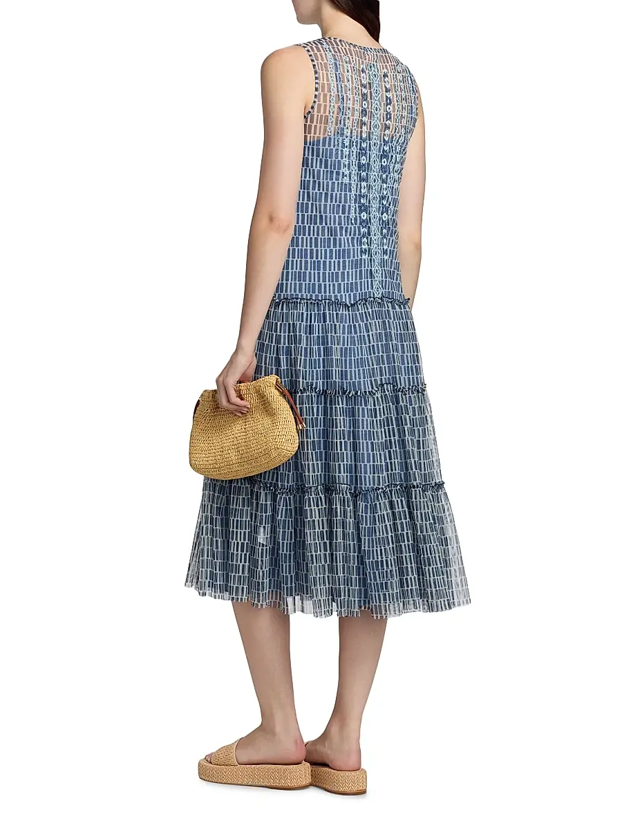 Johnny Was Women's Dorotea Izumi Print Midi Dress | Thumbnail 5 Johnny Was Women's Dorotea Izumi Print Midi Dress | Thumbnail 5
