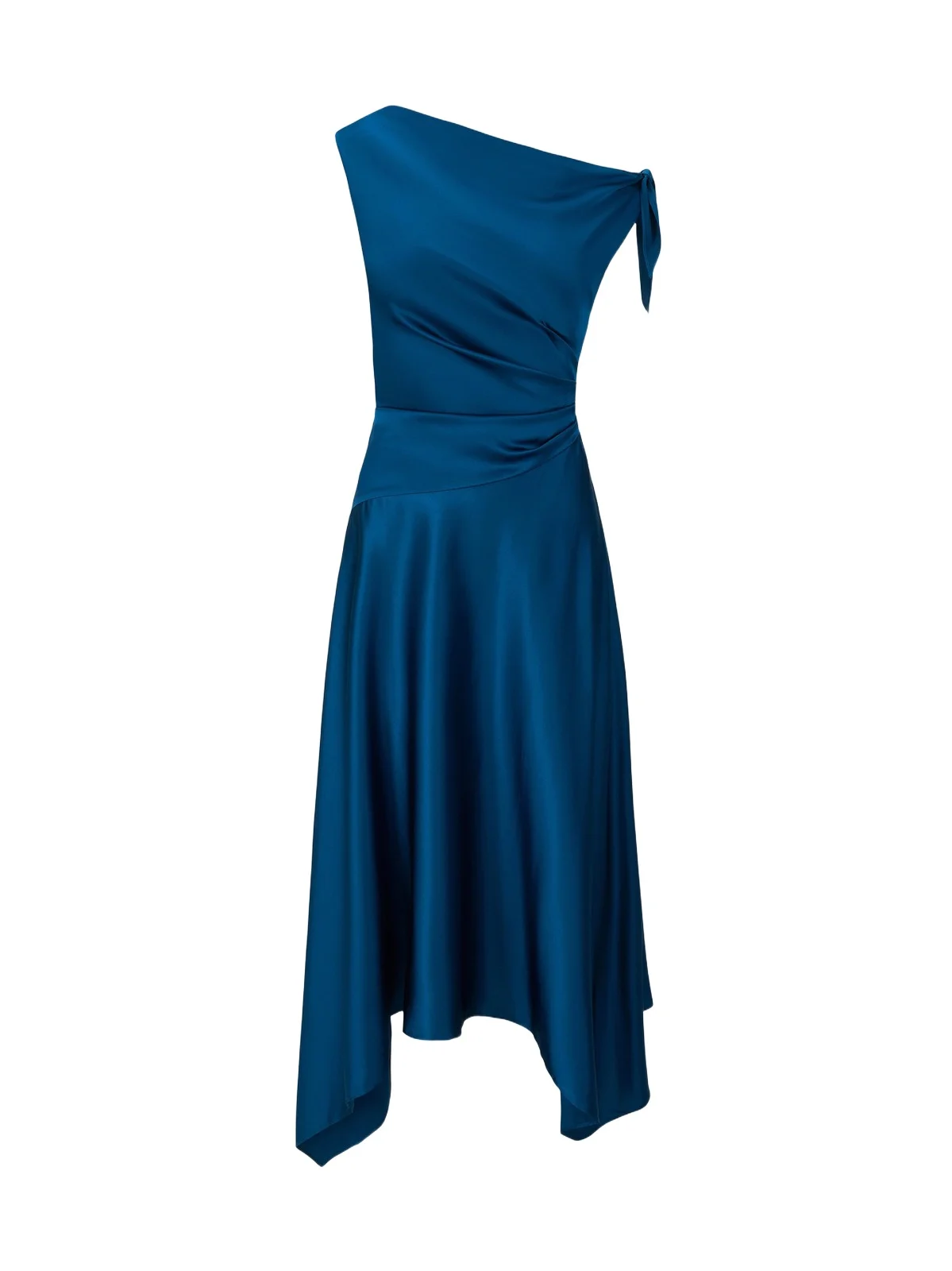 Women's Portia Silk Asymmetric Midi Dress