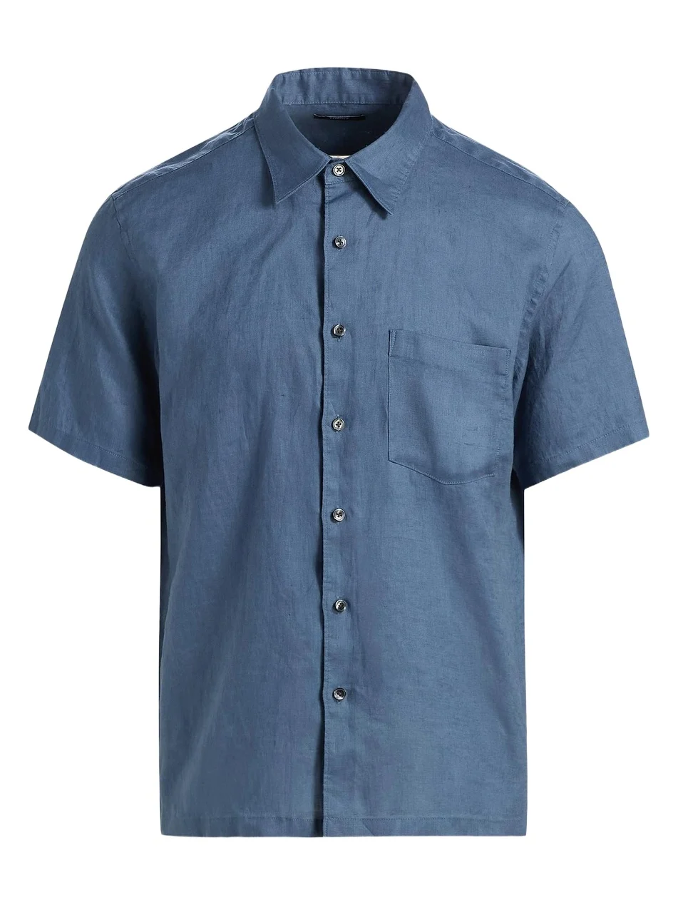 Men's Irving Relaxed-Fit Linen Pocket Shirt Men's Irving Relaxed-Fit Linen Pocket Shirt