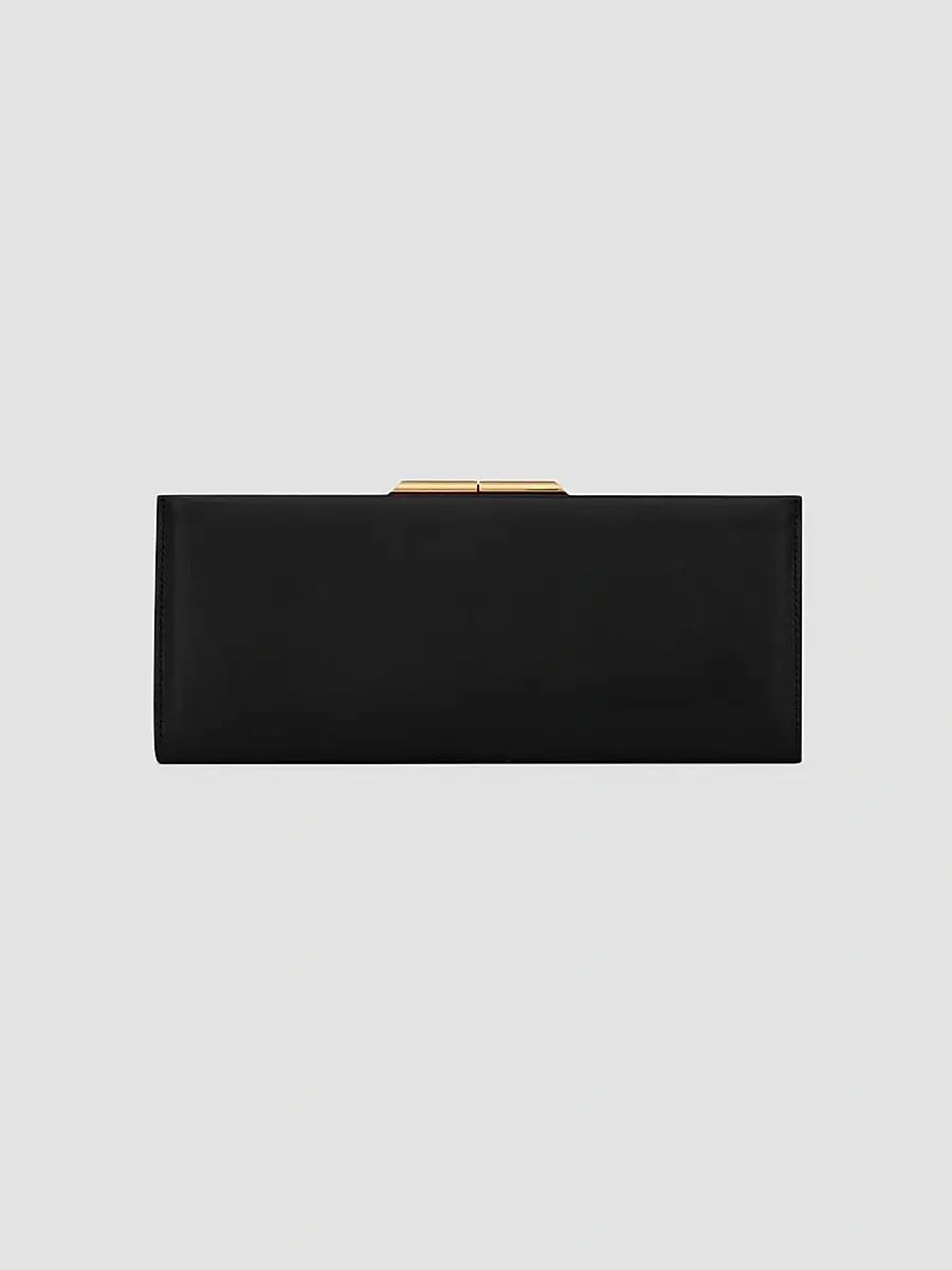 Saint Laurent Women's Midnight Small Clutch in Smooth Leather - Black | Thumbnail 2 Saint Laurent Women's Midnight Small Clutch in Smooth Leather - Black | Thumbnail 2