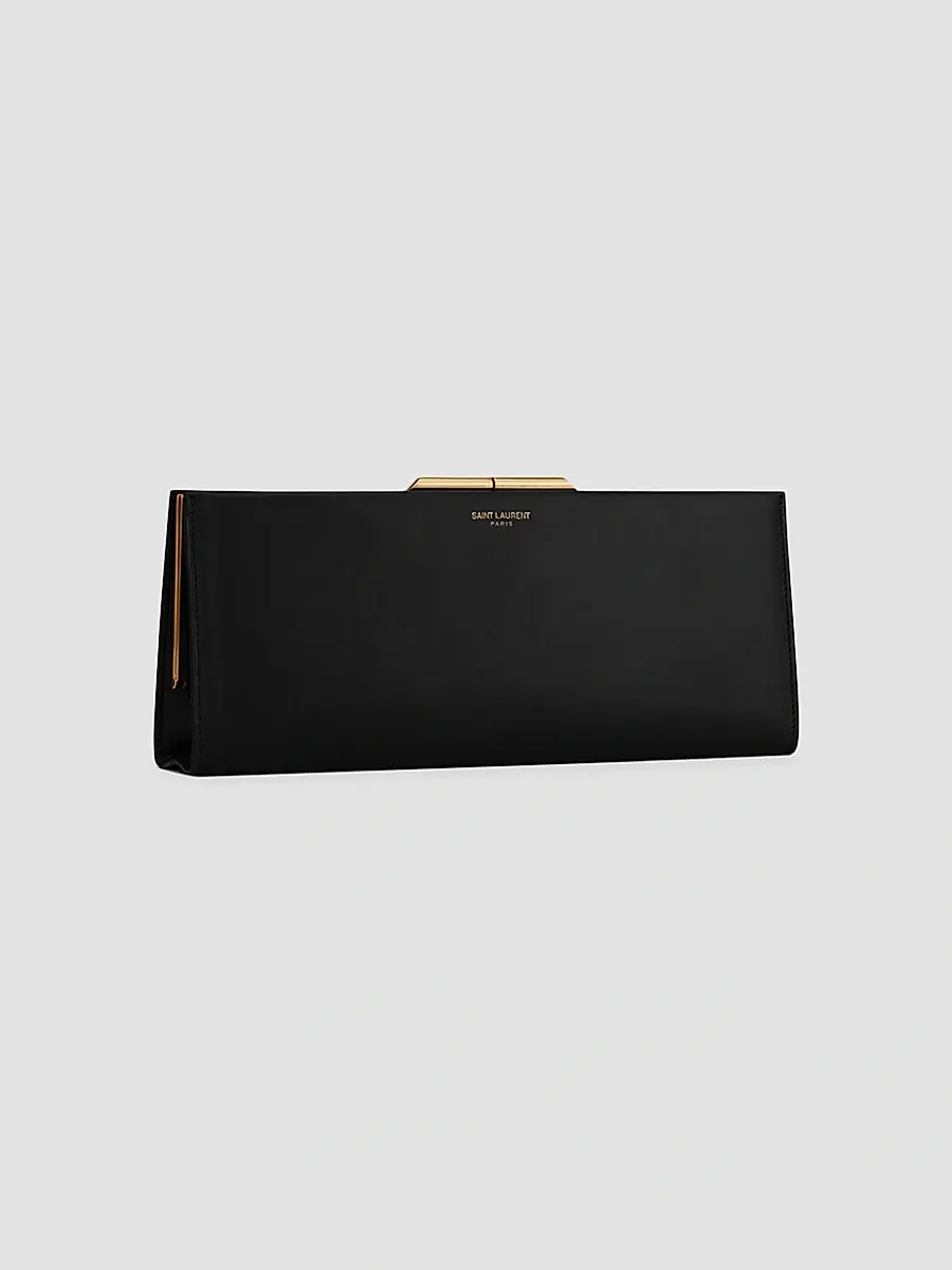 Saint Laurent Women's Midnight Small Clutch in Smooth Leather - Black | Thumbnail 3 Saint Laurent Women's Midnight Small Clutch in Smooth Leather - Black | Thumbnail 3