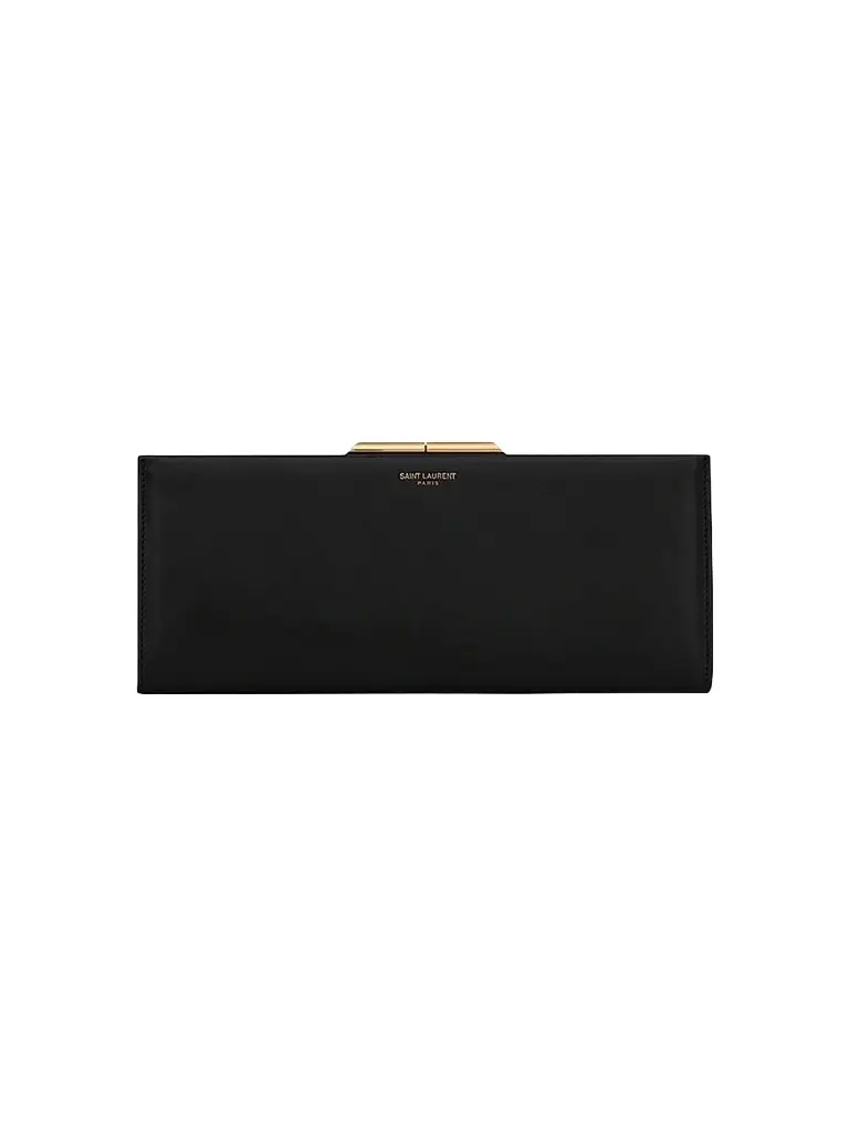 Saint Laurent Women's Midnight Small Clutch in Smooth Leather | Image 1 Saint Laurent Women's Midnight Small Clutch in Smooth Leather | Image 1