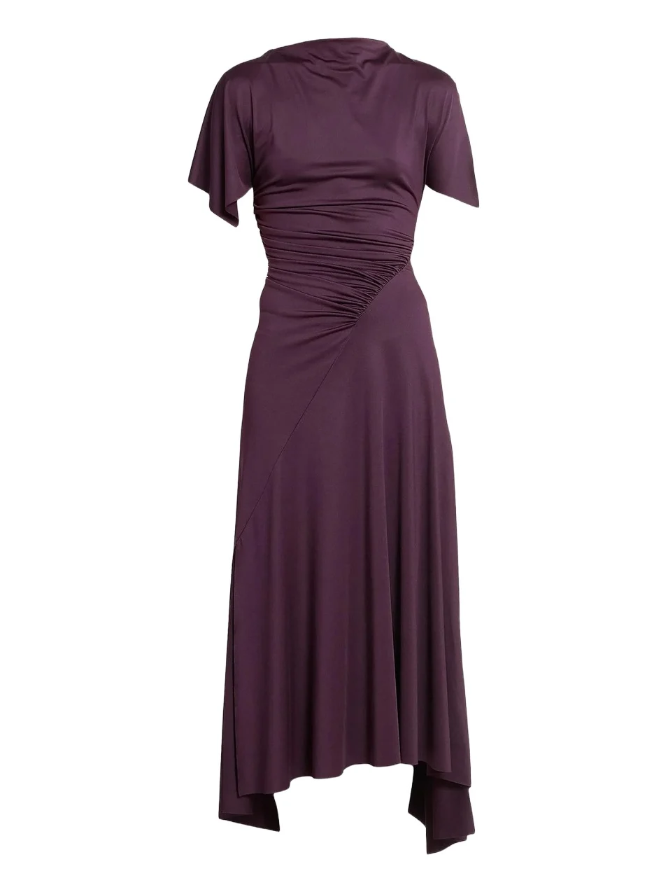Victoria Beckham Women's Asymmetric Ruched Midi Dress