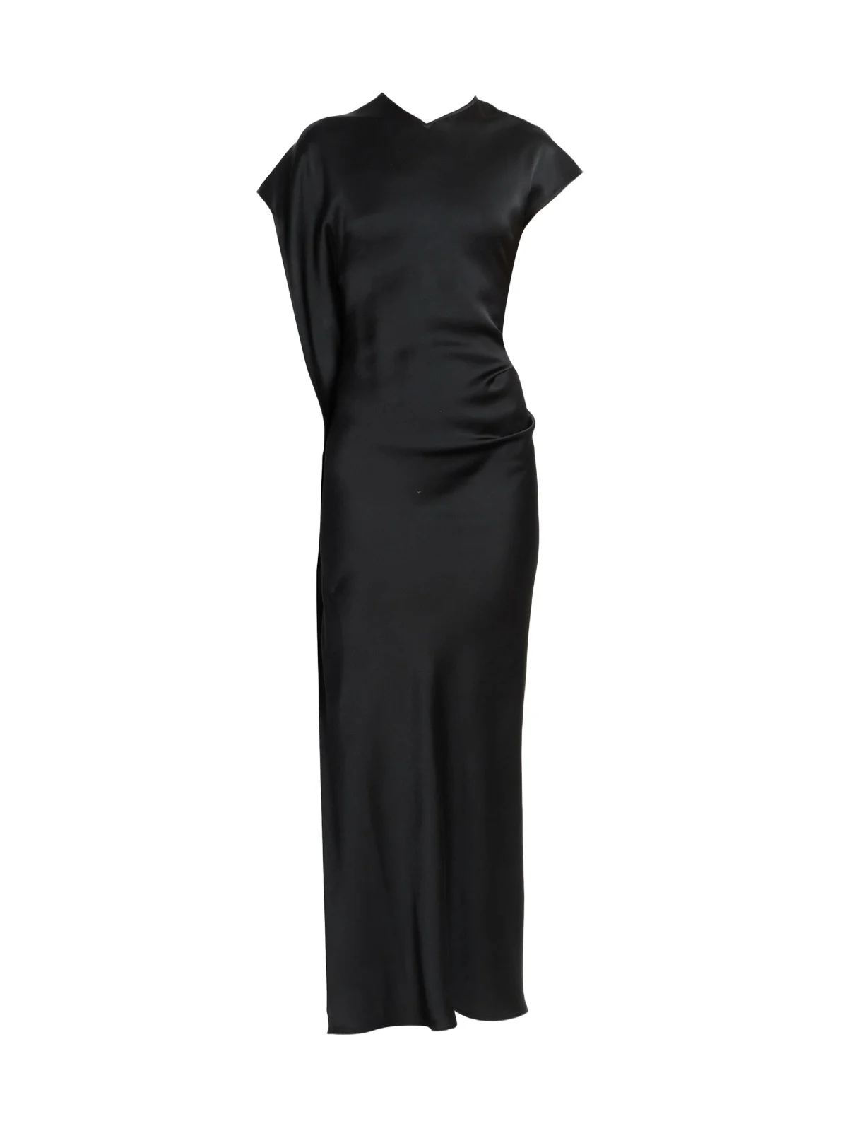 Women's Victoria Satin Asymmetric Maxi Dress