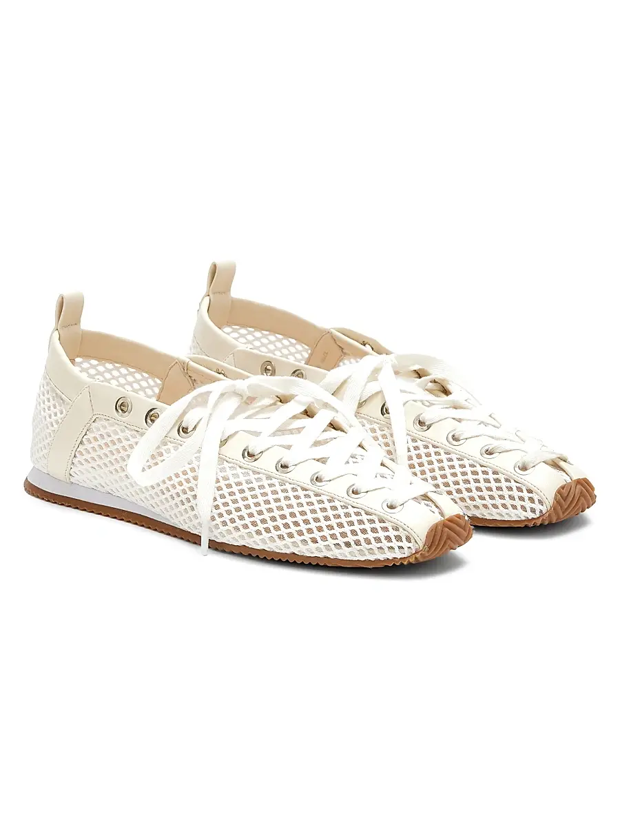 Ganni Women's Sporty Ballerina Mesh Flats | Thumbnail 2