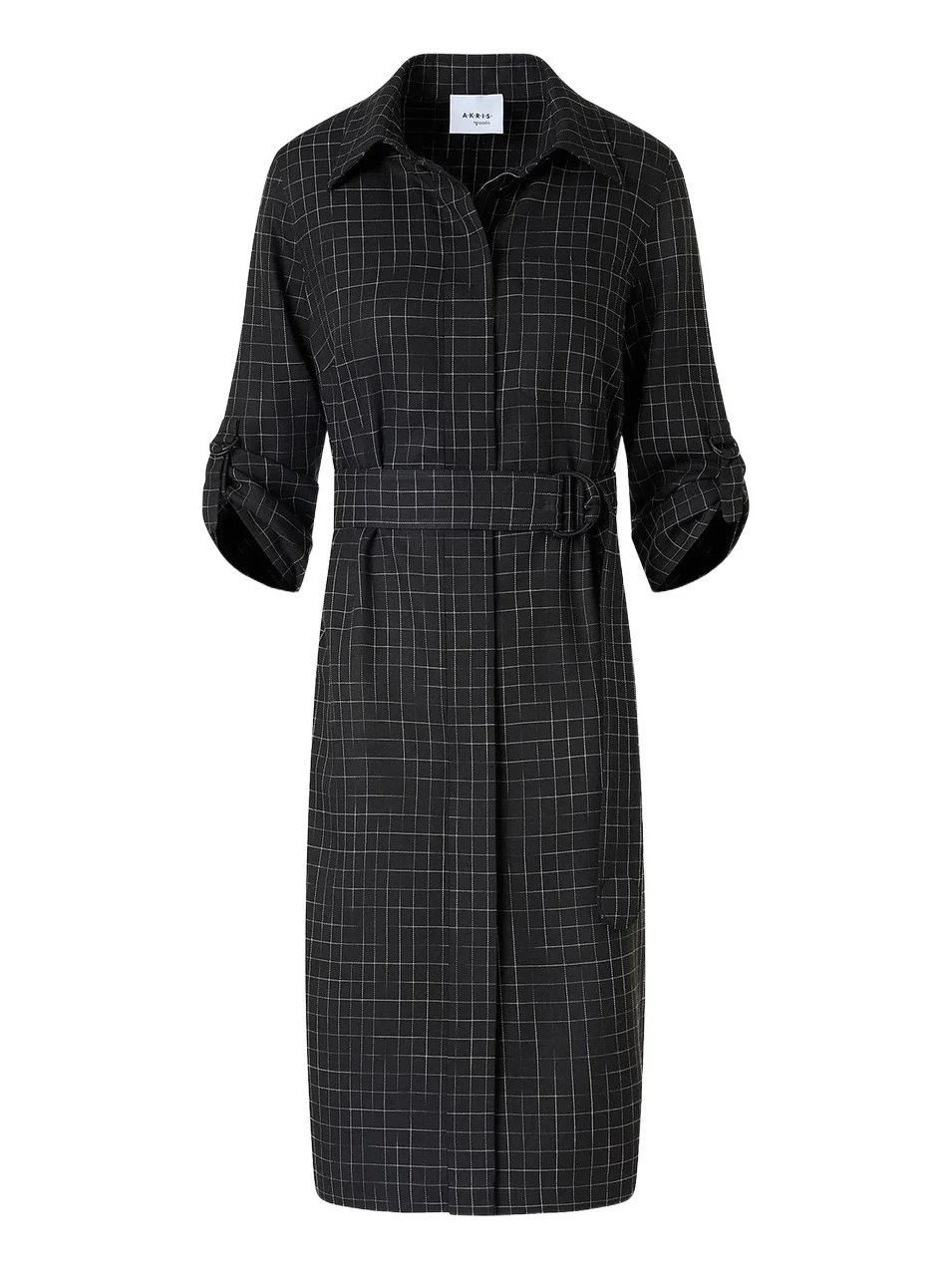 Women's Check Knee-Length Shirtdress Women's Check Knee-Length Shirtdress