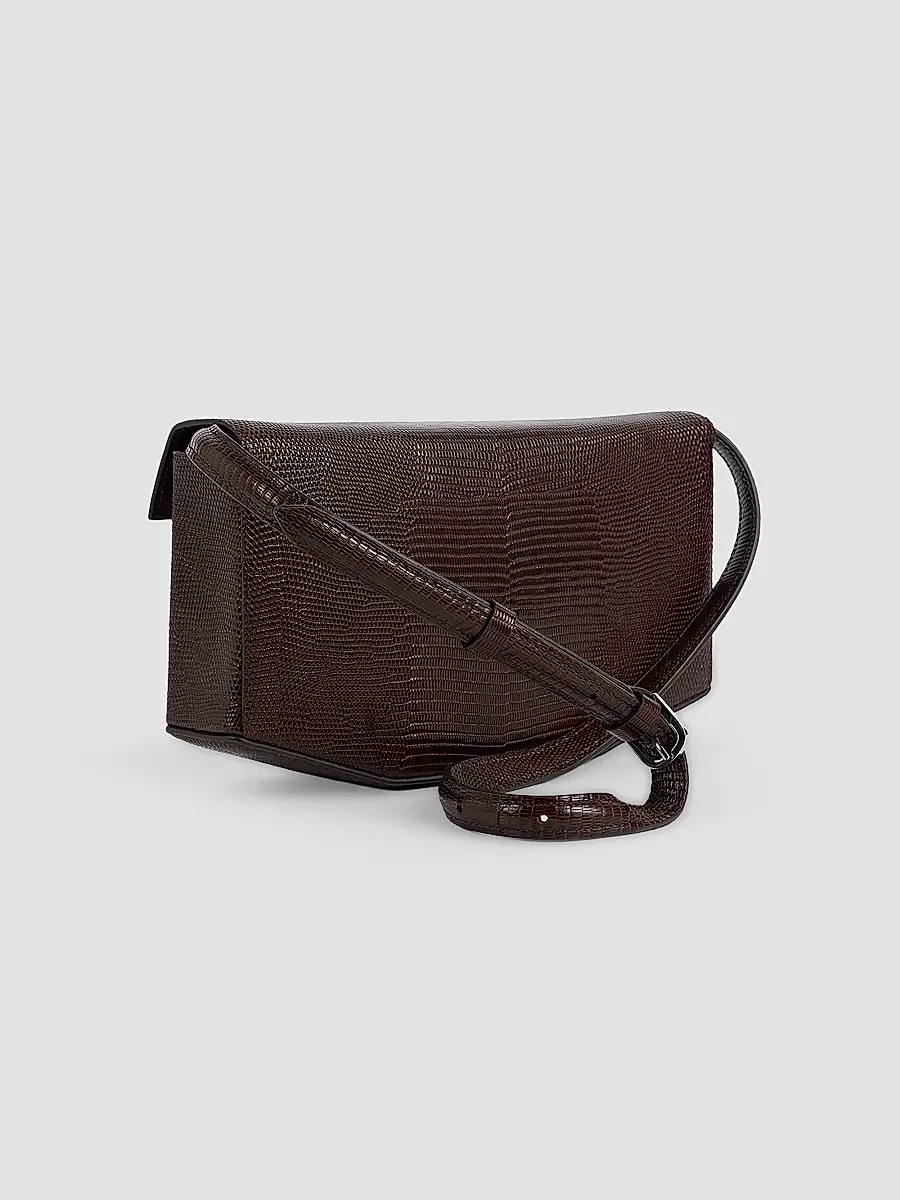 TOTEME Women's Clip Lizard-Embossed Leather Shoulder Bag | Thumbnail 2 TOTEME Women's Clip Lizard-Embossed Leather Shoulder Bag | Thumbnail 2