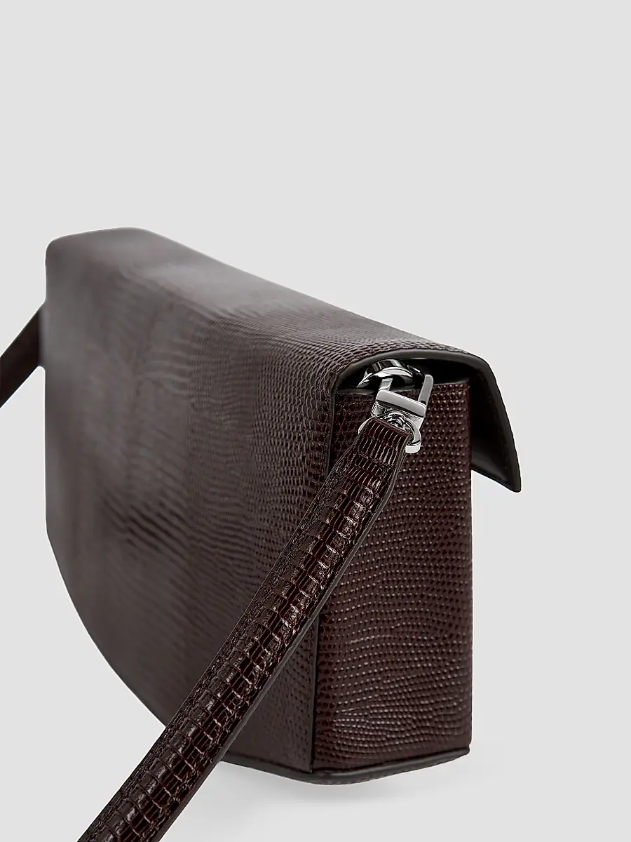TOTEME Women's Clip Lizard-Embossed Leather Shoulder Bag | Thumbnail 3 TOTEME Women's Clip Lizard-Embossed Leather Shoulder Bag | Thumbnail 3