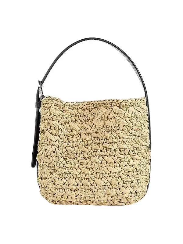 Women's Belted Small Paper Tote Bag Women's Belted Small Paper Tote Bag