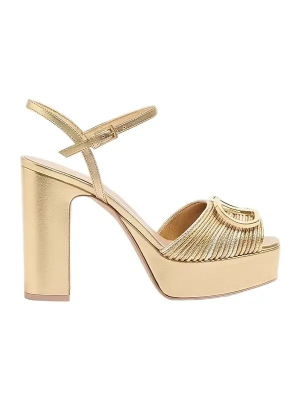Women's VLogo Signature Metallic Platform 115MM Sandals