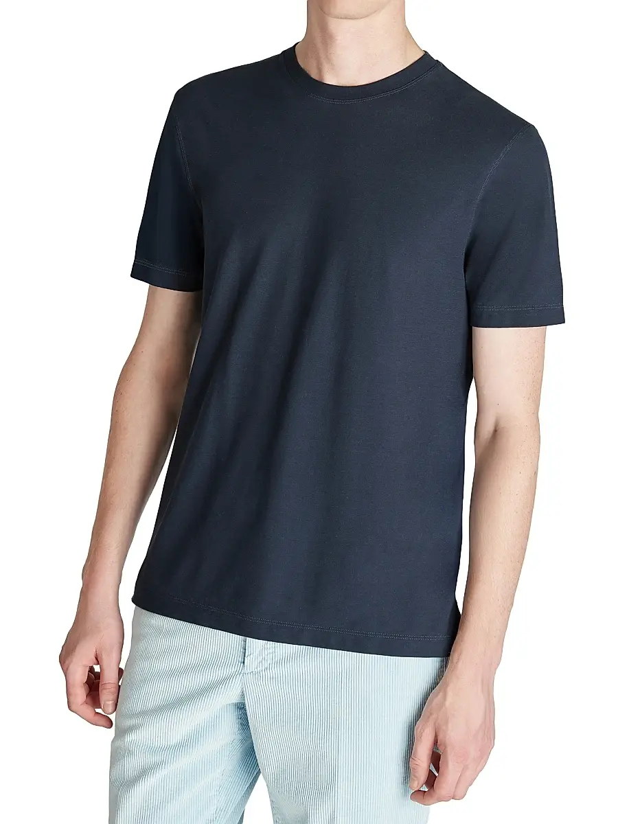 Slowear Men's Ice Cotton Crewneck T-Shirt | Thumbnail 2 Slowear Men's Ice Cotton Crewneck T-Shirt | Thumbnail 2