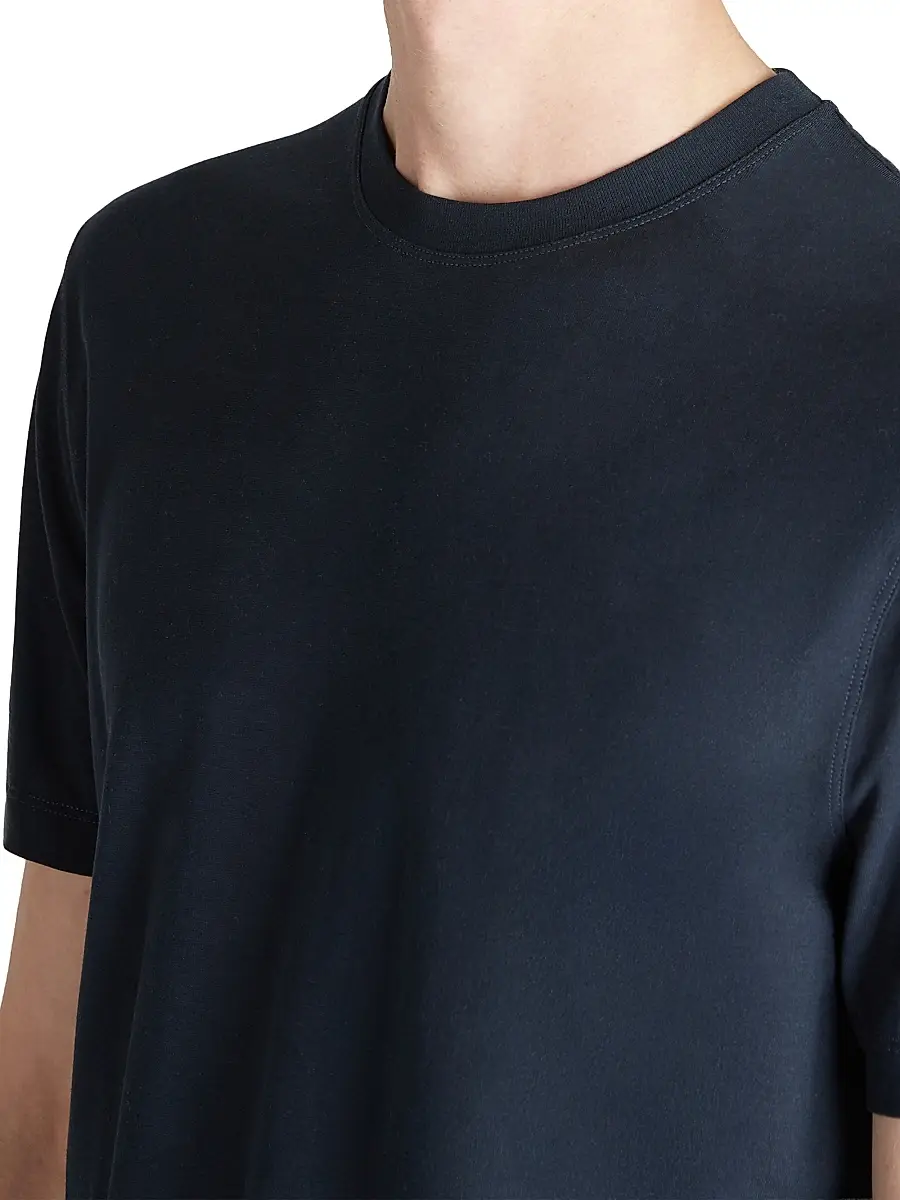 Slowear Men's Ice Cotton Crewneck T-Shirt | Thumbnail 4 Slowear Men's Ice Cotton Crewneck T-Shirt | Thumbnail 4