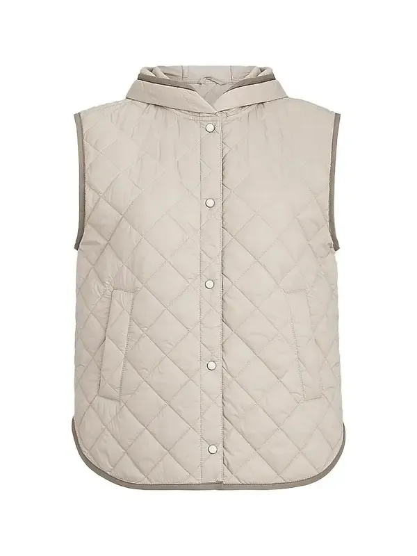 Brunello Cucinelli Women's Lightweight Matte Nylon Quilted Vest