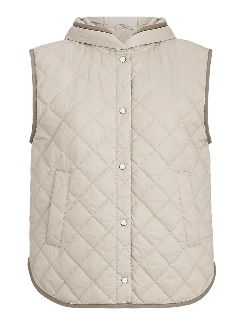 Brunello Cucinelli Women's Lightweight Matte Nylon Quilted Vest