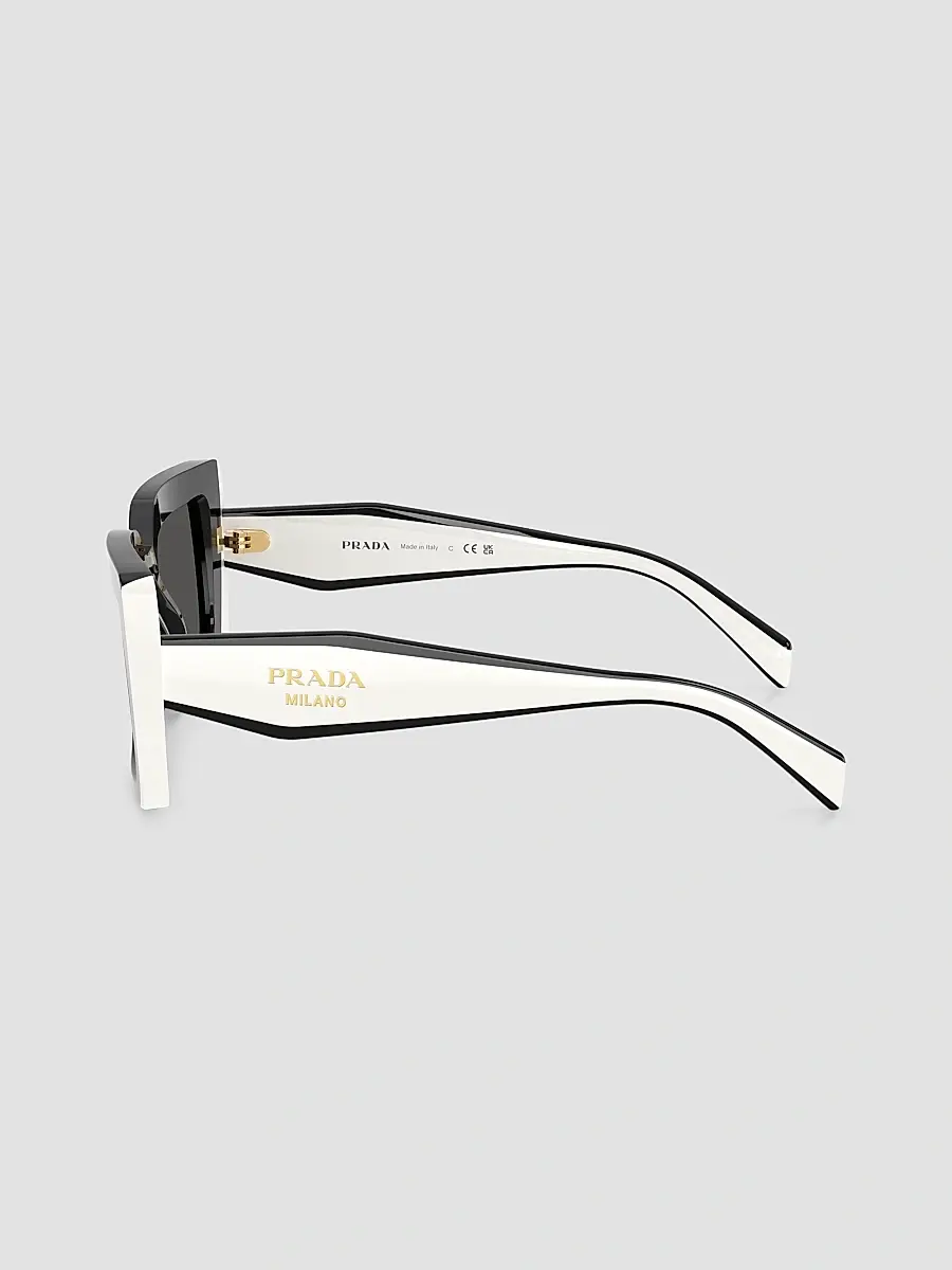 Prada Women's 52MM Rectangular Sunglasses | Thumbnail 4