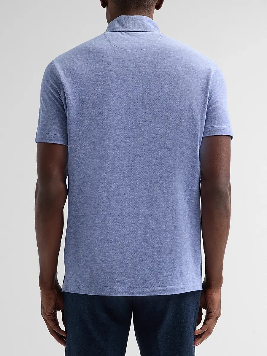 Isaia Men's Cotton Polo Shirt | Thumbnail 3 Isaia Men's Cotton Polo Shirt | Thumbnail 3