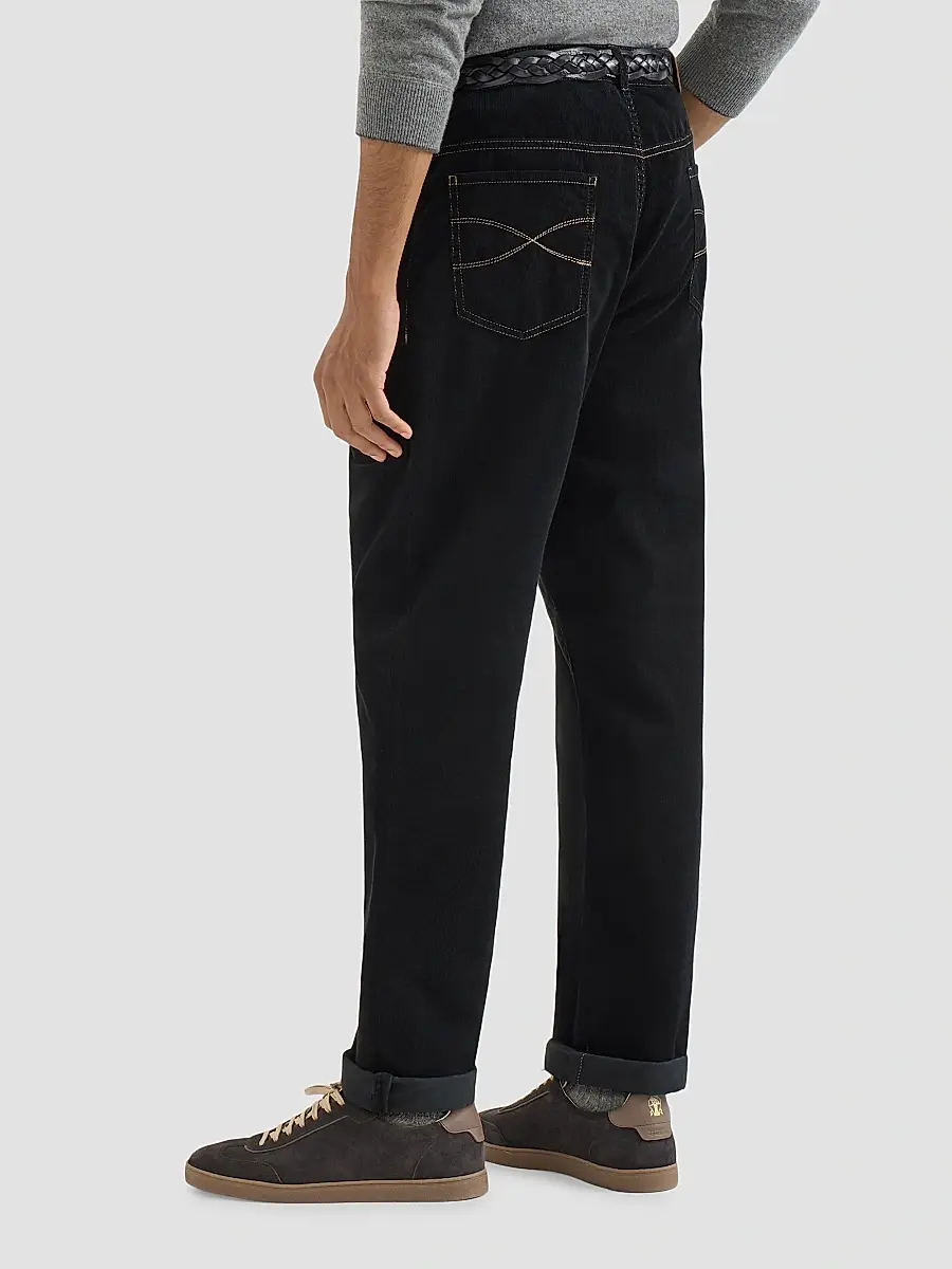 Brunello Cucinelli Men's Garment-Dyed Five-Pocket Trousers in Cotton Narrow Wale Corduroy | Thumbnail 3 Brunello Cucinelli Men's Garment-Dyed Five-Pocket Trousers in Cotton Narrow Wale Corduroy | Thumbnail 3