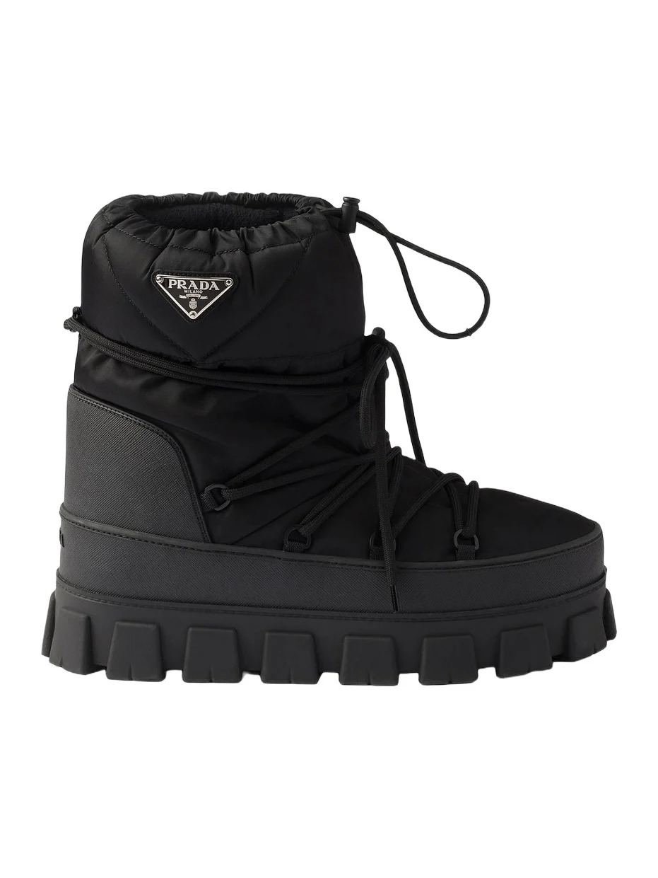 Prada Men's Re-Nylon Gabardine Après Ski Booties