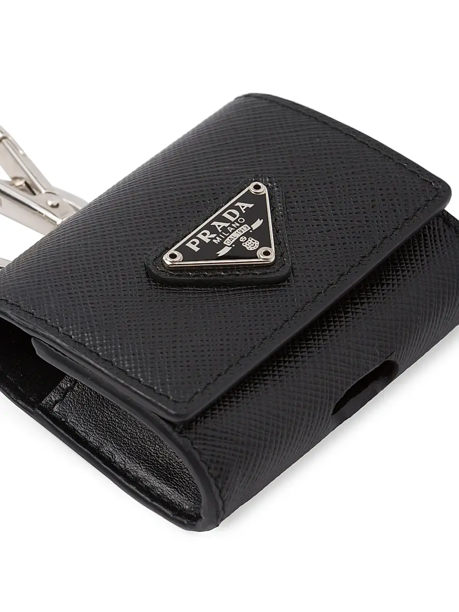Prada Men's Saffiano Leather Headphone Case | Thumbnail 2 Prada Men's Saffiano Leather Headphone Case | Thumbnail 2