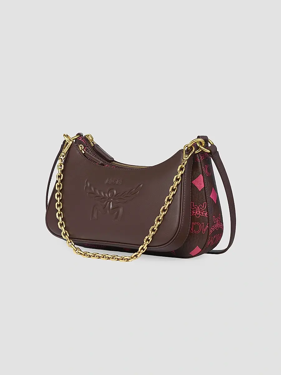 MCM Women's Aren Maxi Laurel Monogarm Hobo Bag | Thumbnail 2 MCM Women's Aren Maxi Laurel Monogarm Hobo Bag | Thumbnail 2