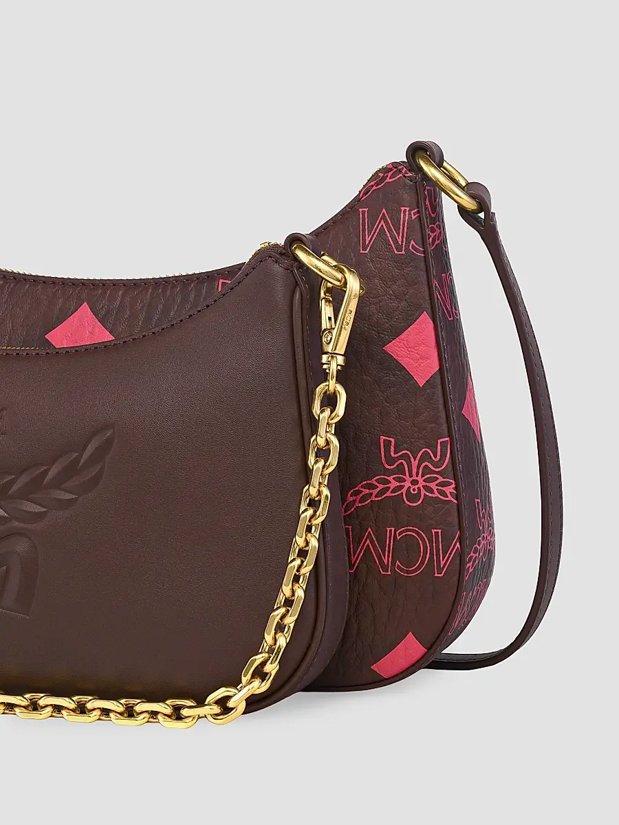 MCM Women's Aren Maxi Laurel Monogarm Hobo Bag | Thumbnail 5 MCM Women's Aren Maxi Laurel Monogarm Hobo Bag | Thumbnail 5