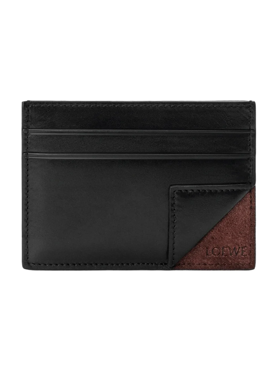 Loewe Men's Switch Plain Leather Card Case