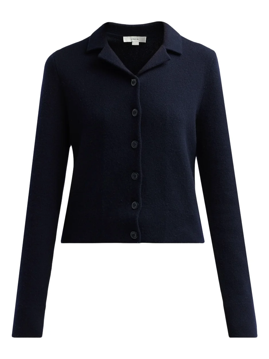 Vince Women's Notch Collar Double-Face Cardigan