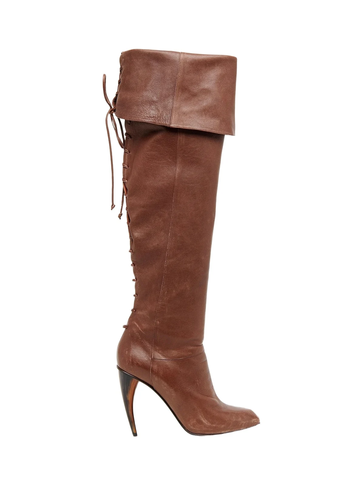 Women's 105MM Leather Knee-High Boots Women's 105MM Leather Knee-High Boots
