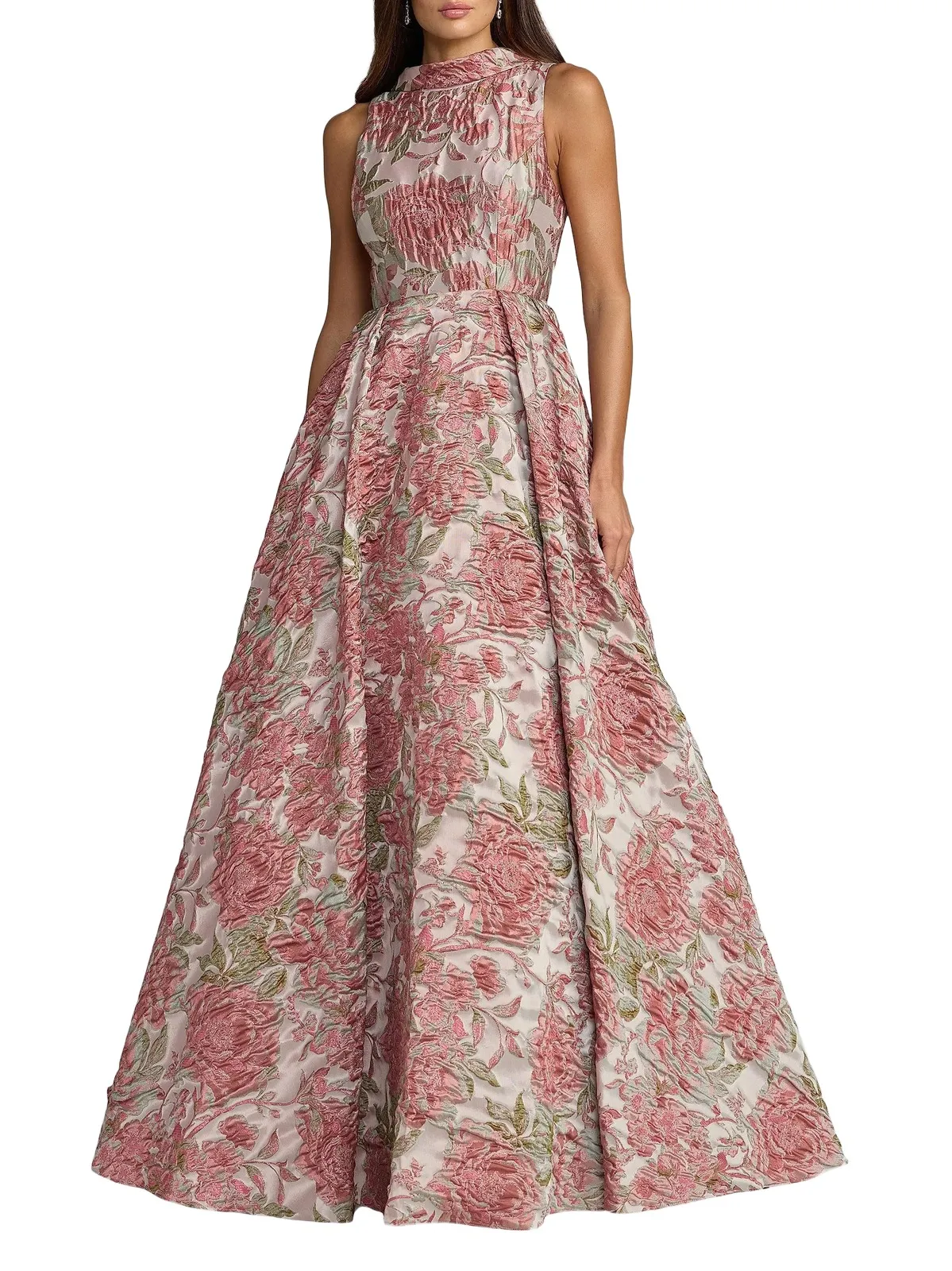Women's Floral Brocade Gown Women's Floral Brocade Gown