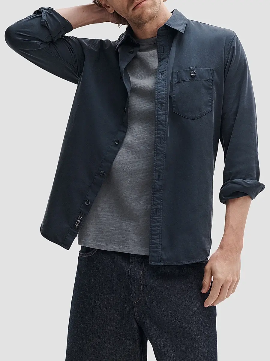 rag & bone Men's Tomlin Stretch-Cotton Long-Sleeve Shirt | Thumbnail 5 rag & bone Men's Tomlin Stretch-Cotton Long-Sleeve Shirt | Thumbnail 5