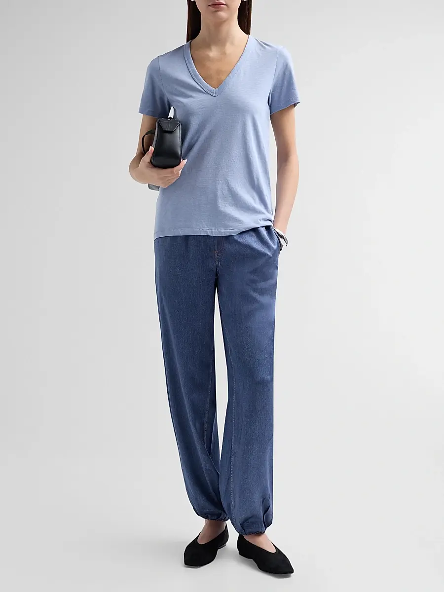 rag & bone Women's The Slub Vee V-Neck T-Shirt | Thumbnail 2 rag & bone Women's The Slub Vee V-Neck T-Shirt | Thumbnail 2