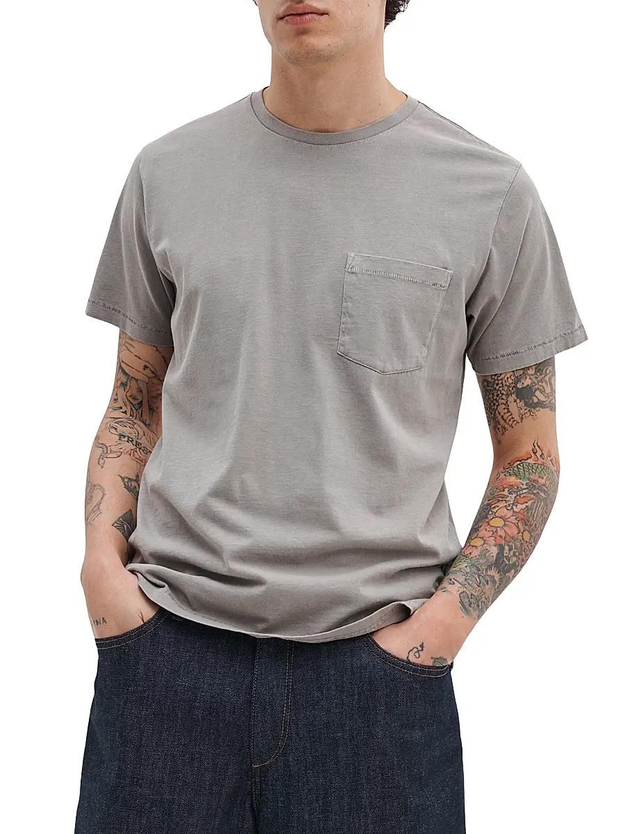 rag & bone Men's Crewneck Cotton T-Shirt | Thumbnail 3 rag & bone Men's Crewneck Cotton T-Shirt | Thumbnail 3