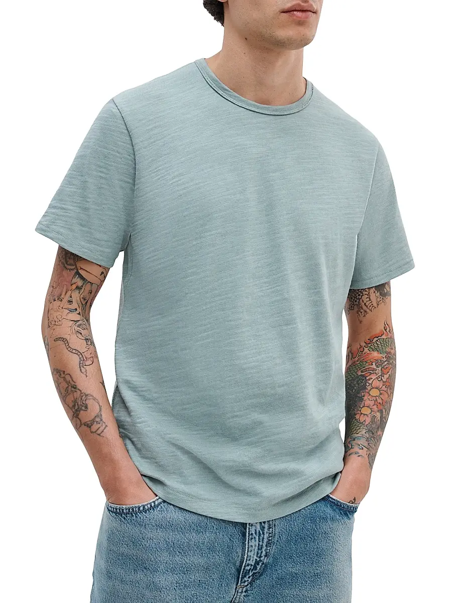 rag & bone Men's Flame Cotton T-Shirt | Thumbnail 3 rag & bone Men's Flame Cotton T-Shirt | Thumbnail 3