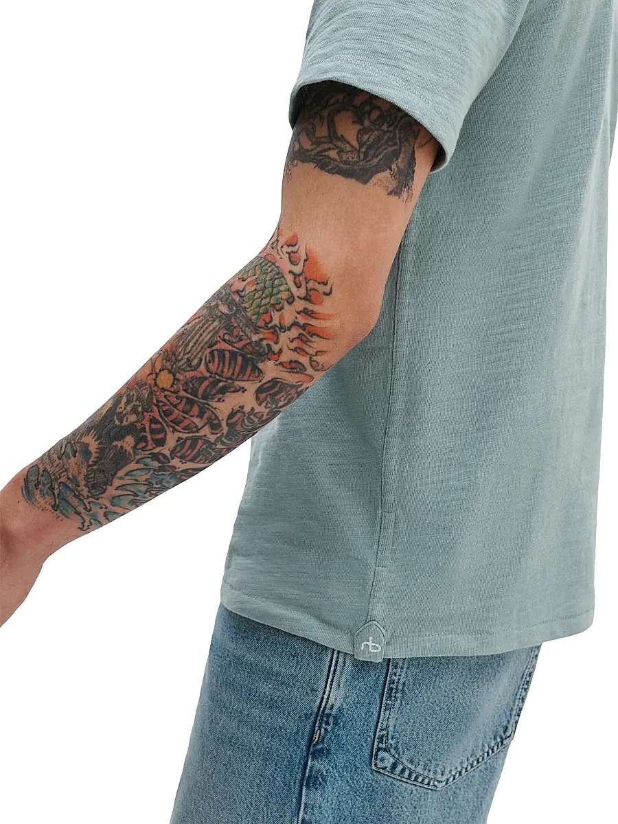 rag & bone Men's Flame Cotton T-Shirt | Thumbnail 5 rag & bone Men's Flame Cotton T-Shirt | Thumbnail 5