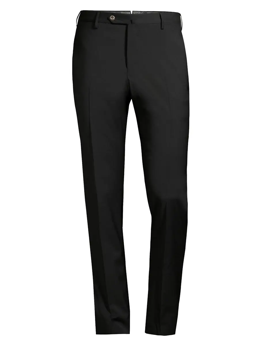PT Torino Men's Traveller Slim-Fit Performance Wool Trousers