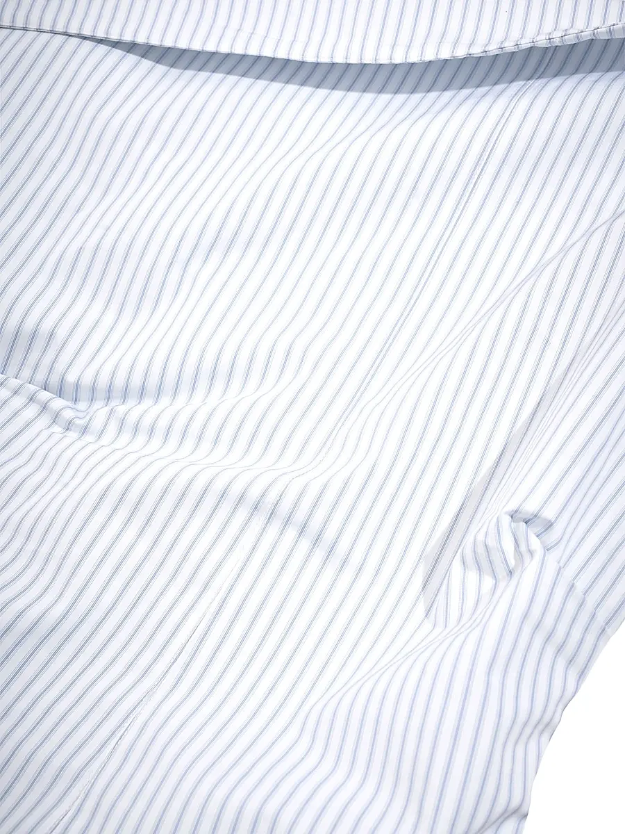 Malo Women's Pinstriped Cotton Off-The-Shoulder Midi-Dress | Thumbnail 6