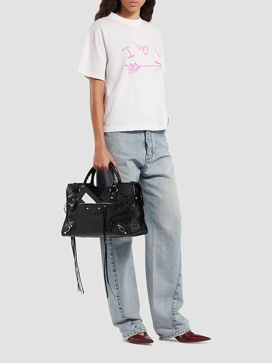 Balenciaga Women's Medium Fit T-Shirt | Thumbnail 2 Balenciaga Women's Medium Fit T-Shirt | Thumbnail 2