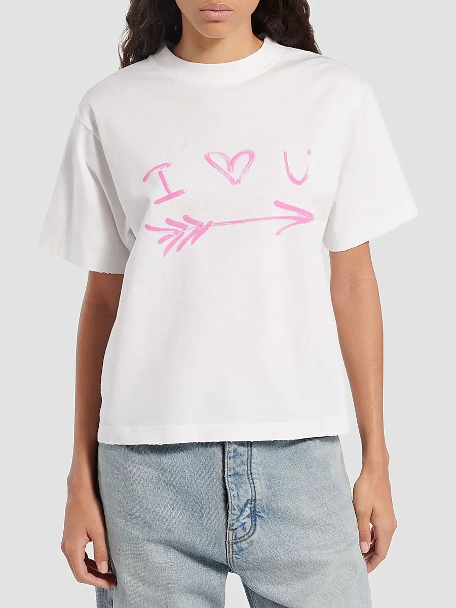 Balenciaga Women's Medium Fit T-Shirt | Thumbnail 3 Balenciaga Women's Medium Fit T-Shirt | Thumbnail 3