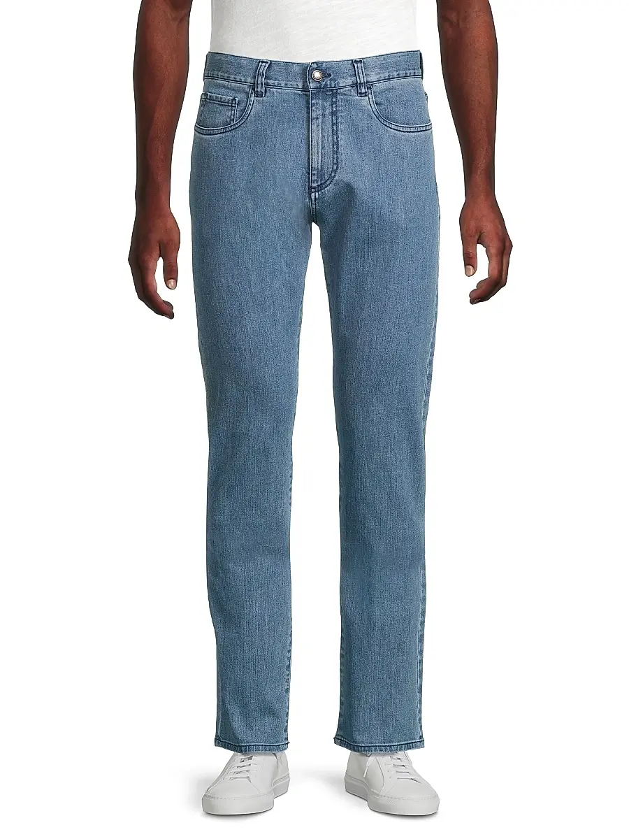 Canali Men's Comfort Slim-Straight Jeans | Thumbnail 3 Canali Men's Comfort Slim-Straight Jeans | Thumbnail 3