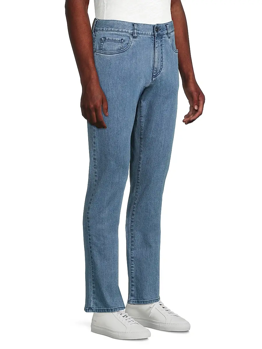 Canali Men's Comfort Slim-Straight Jeans | Thumbnail 4 Canali Men's Comfort Slim-Straight Jeans | Thumbnail 4