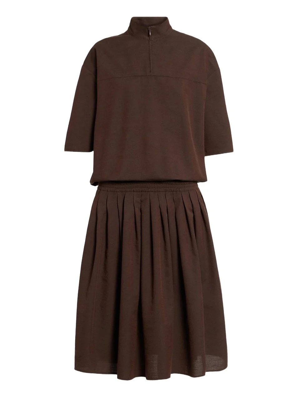 MM6 MAISON MARGIELA Women's Cotton-Wool Canvas Midi Dress