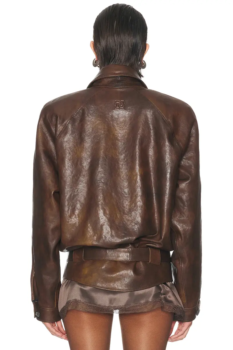 Magda Butrym Leather Jacket | Thumbnail 4 Magda Butrym Leather Jacket | Thumbnail 4